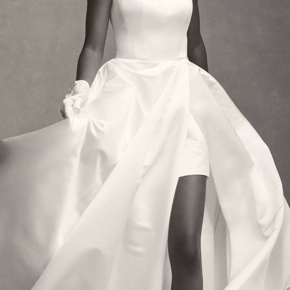 Anthropologie Elegant White Wedding Dress - Picture 5 of 8